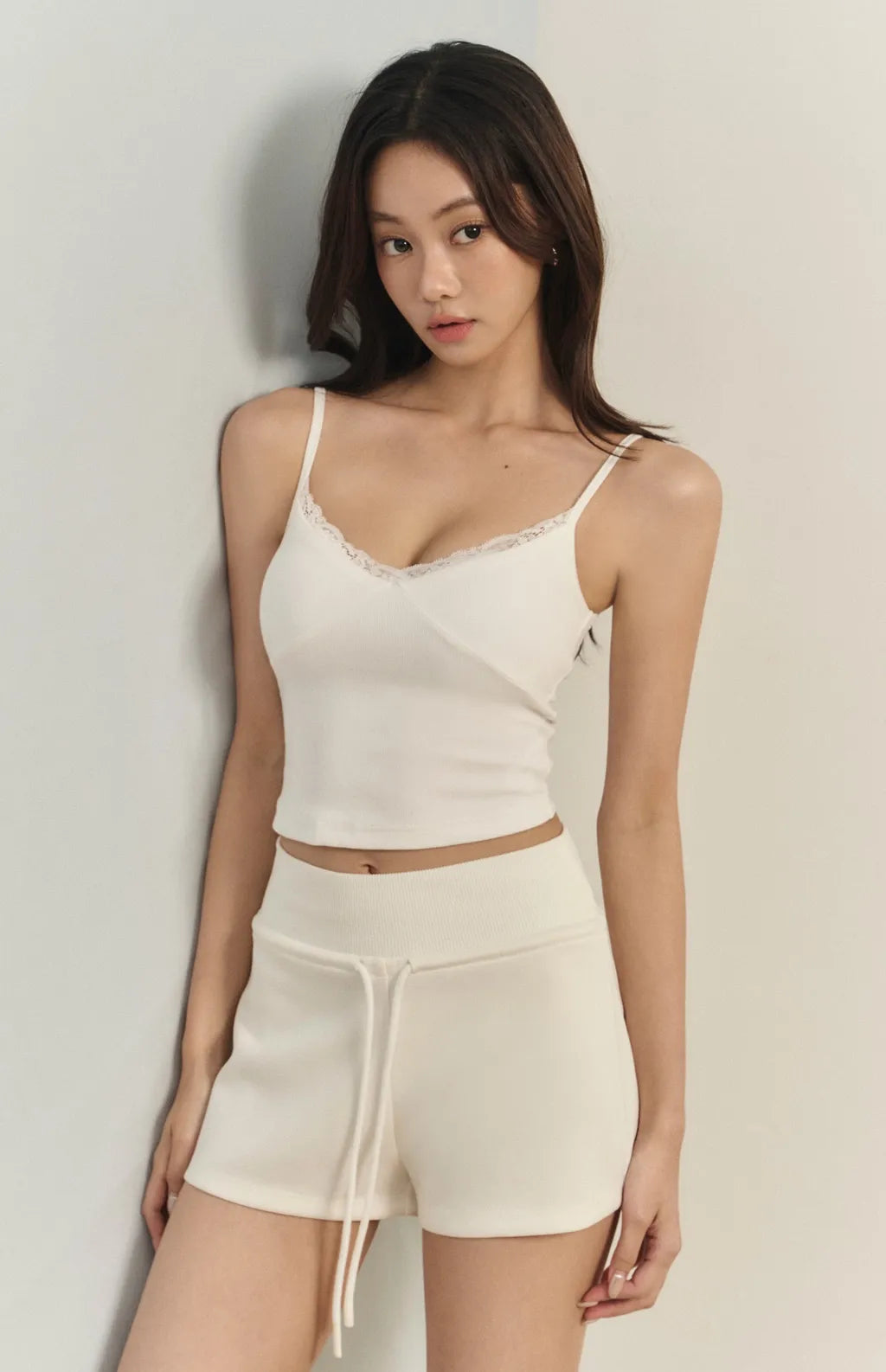 Wide-Waist Drawstring Cotton Shorts<br/>寬腰抽繩太空棉短褲