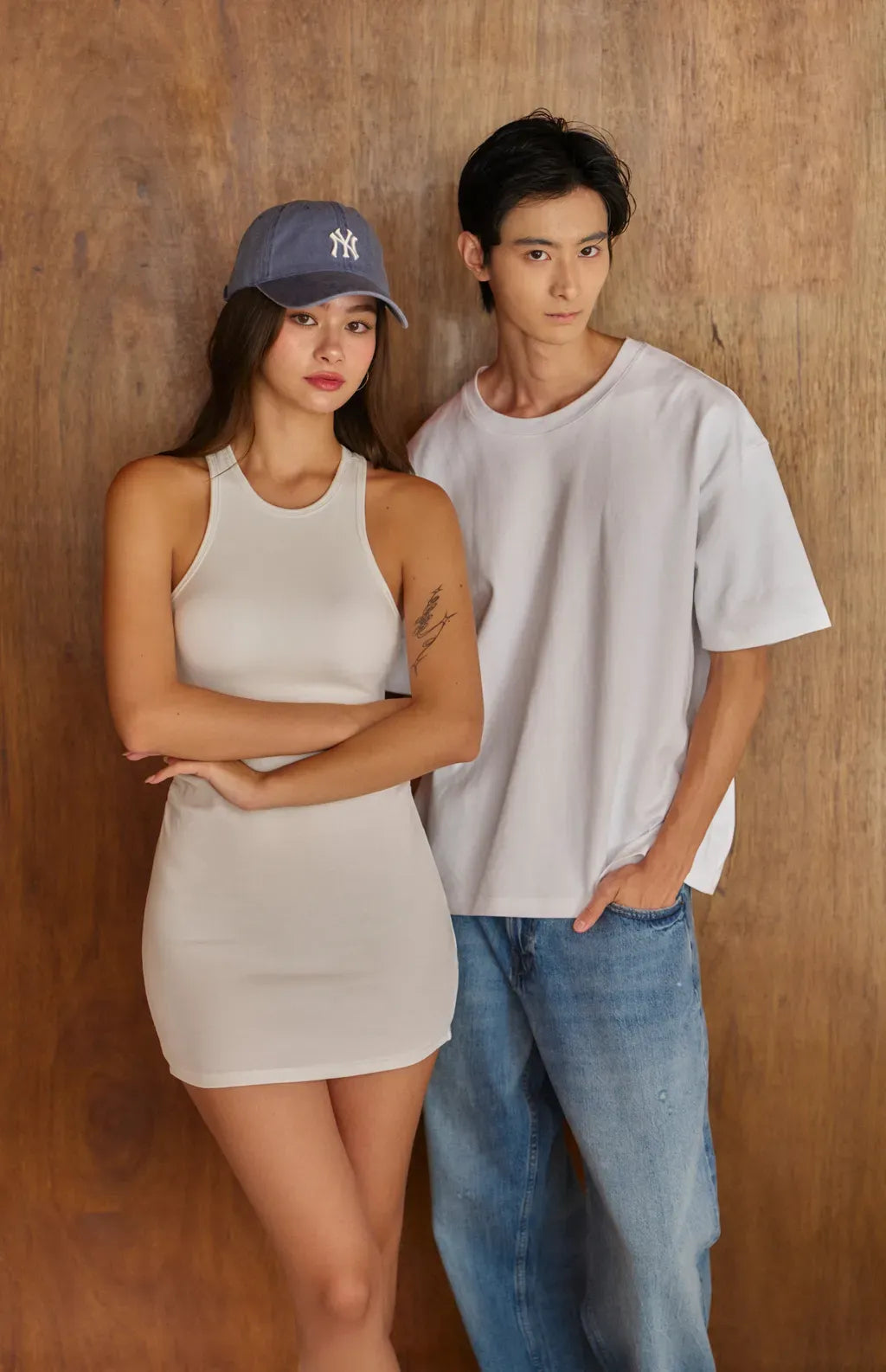 Crew Neck Blank T-shirt<br/>經典圓領挺版素T