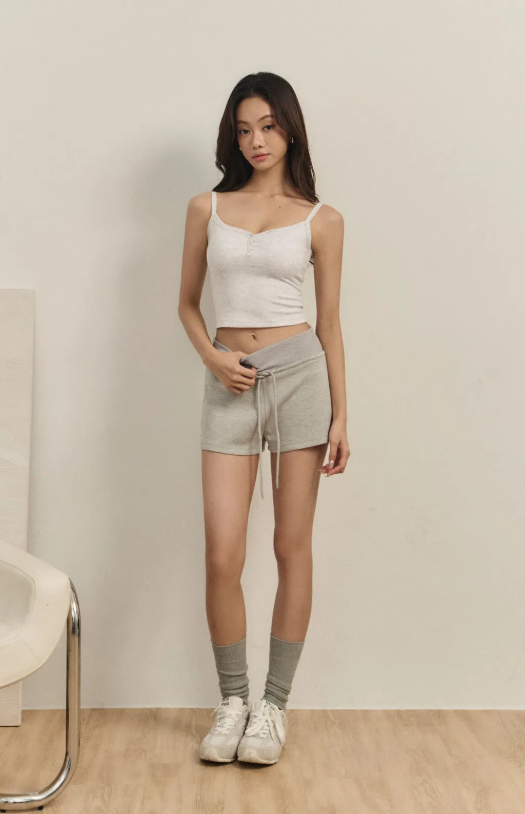 Front Snap Button Heart Sharp Bra Top<br/>桃心領排釦Bra Top
