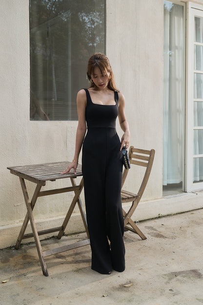 Wide Strap Padded Jumpsuit (逆天長腿美胸Bra連身褲)