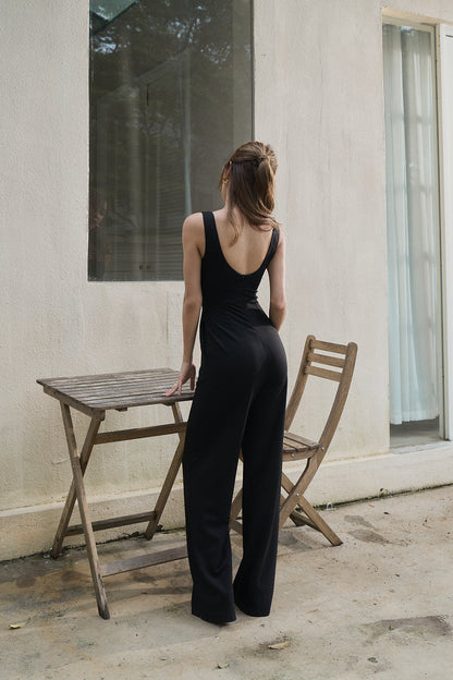 Wide Strap Padded Jumpsuit (逆天長腿美胸Bra連身褲)