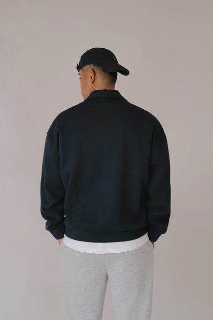 Airy Heater Button-Up Sweatshirt (太空寶寶開釦衛衣)