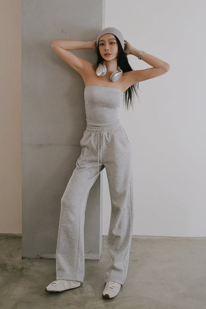 Airy Heater Drawstring Sweatpants (太空寶寶抽繩長腿棉褲)