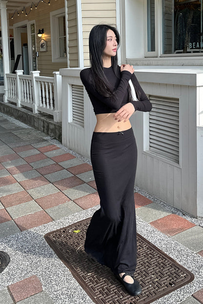 Cozy Fishtail Maxi Skirt (瘦瘦魚尾長裙)