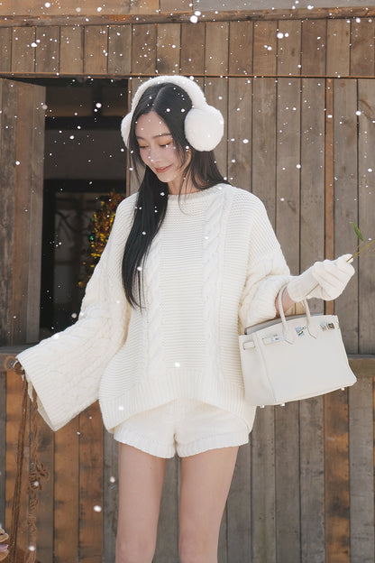 Oversized Chunky Knit Sweater (軟糯針織寬鬆毛衣)