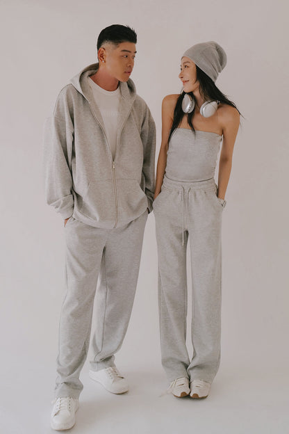 Airy Heater Drawstring Sweatpants (太空寶寶抽繩長腿棉褲)