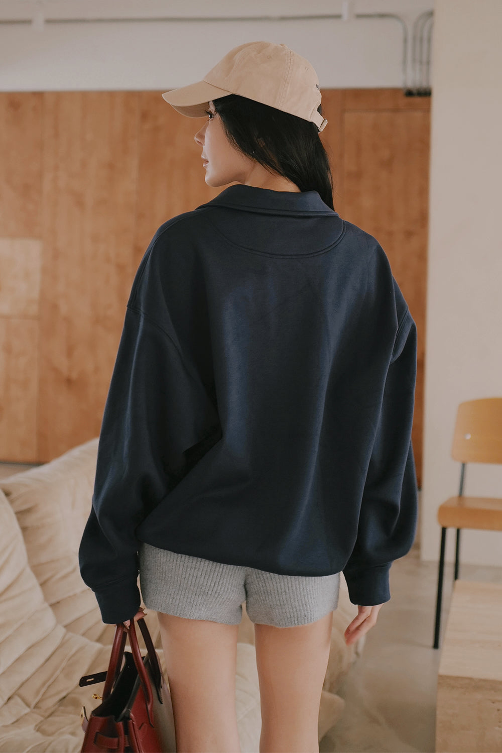 Airy Heater Button-Up Sweatshirt (太空寶寶開釦衛衣)