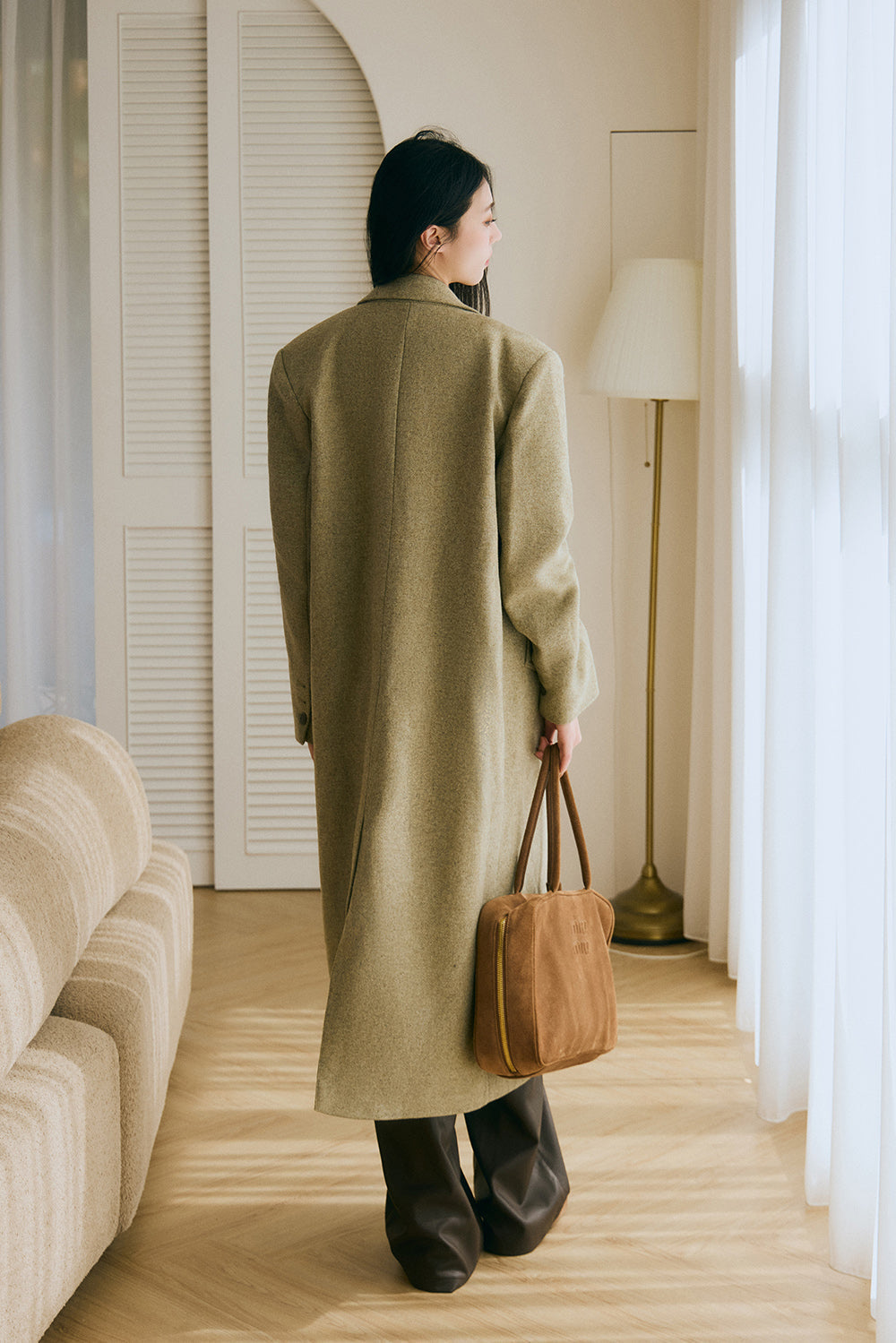 【預購】Long Wool Coat (排釦羊毛大衣)