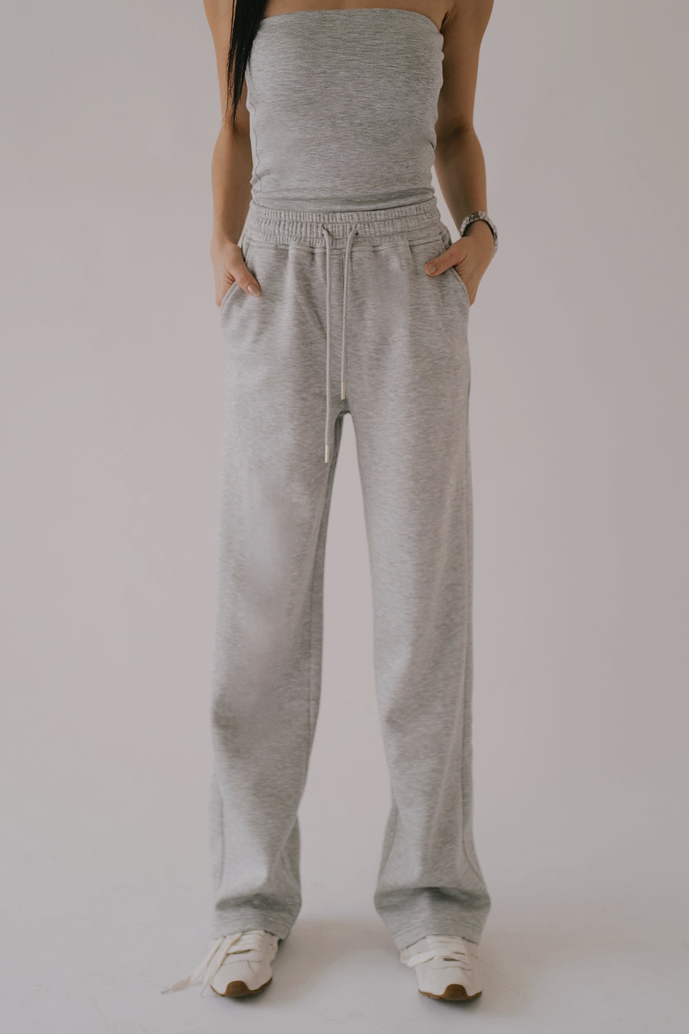 Airy Heater Drawstring Sweatpants (太空寶寶抽繩長腿棉褲)