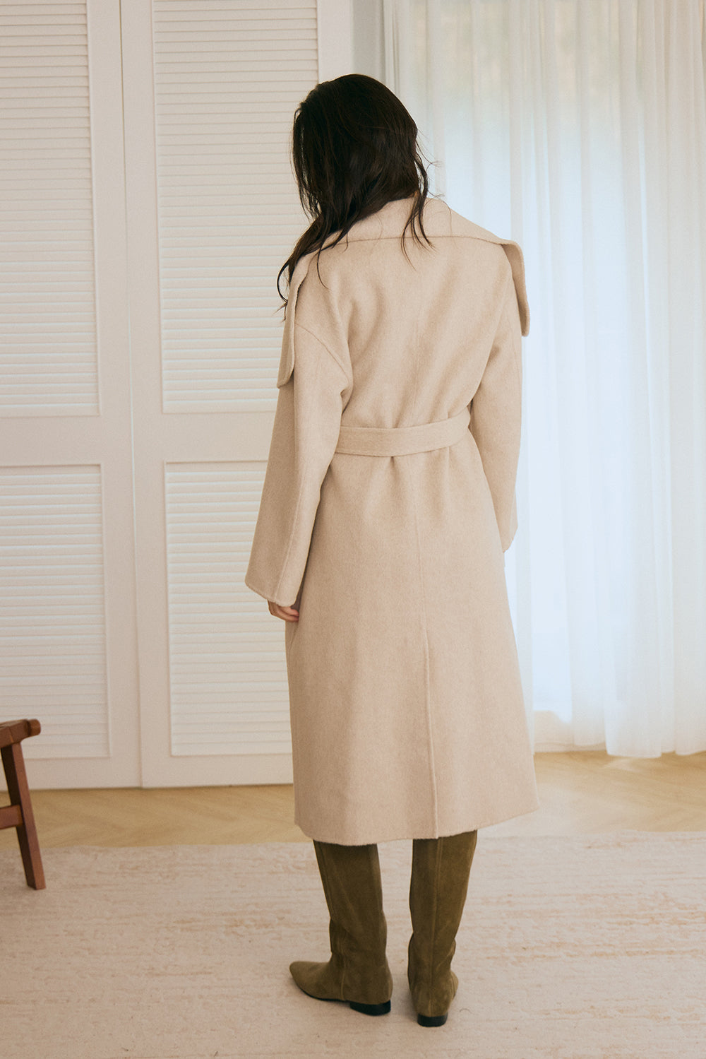 【預購】Shawl Lapel Wool Coat (翻領羊毛大衣)