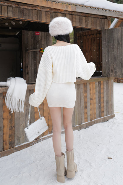 Chunky Knit Cropped Sweater (暖暖粗針織短版毛衣)