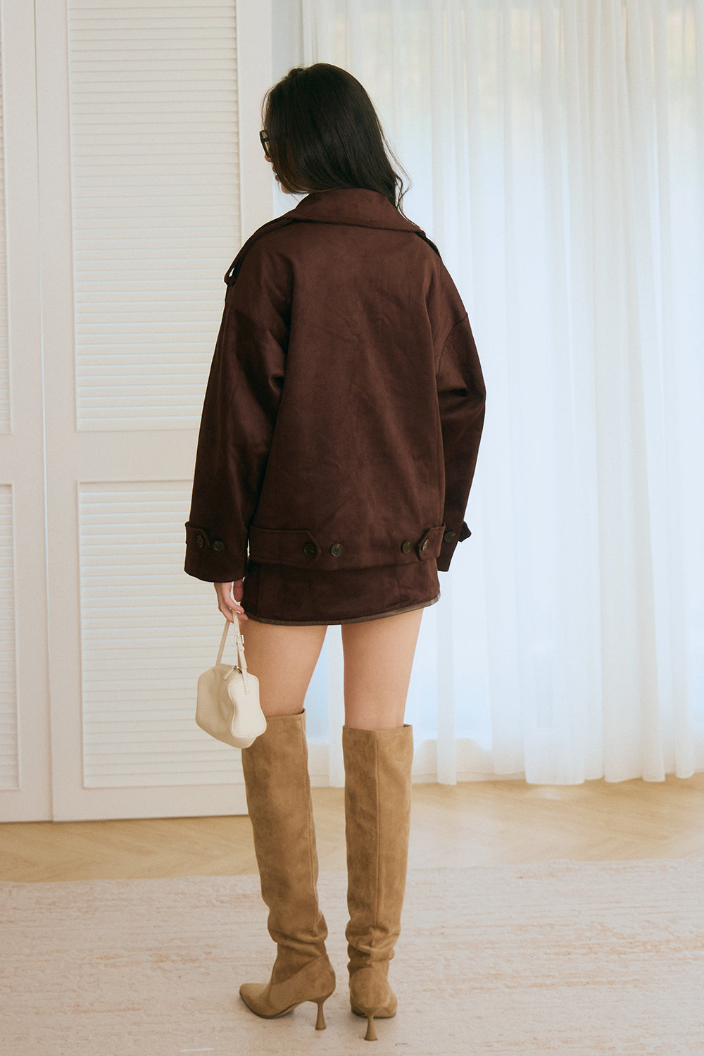 【預購】Suede Mini Skirt (麂皮短裙)