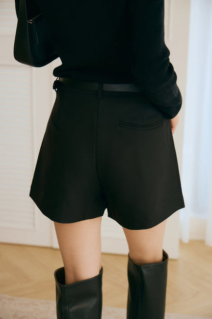 【預購】Tailored Shorts with Belt (高腰西裝短褲 - 附皮帶)