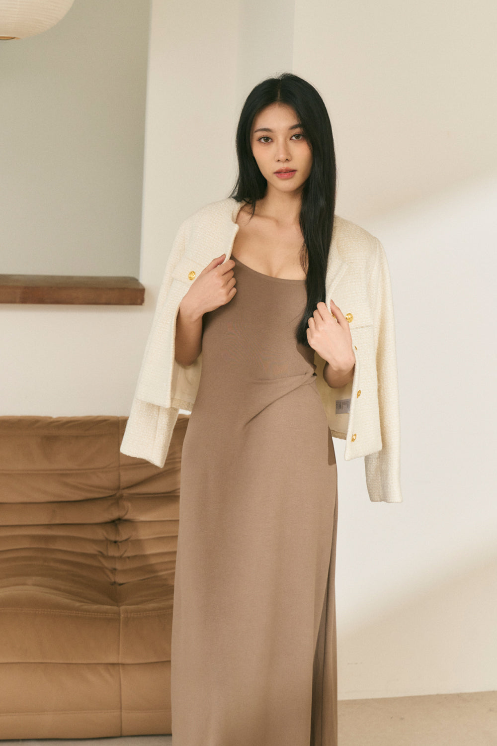 Side Twist Maxi Bra Dress (顯瘦側腰扭結)