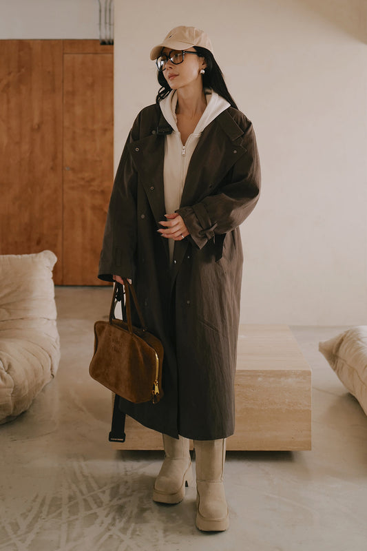 Long Belted Padded Trench Coat (高訂長版鋪棉風衣外套)