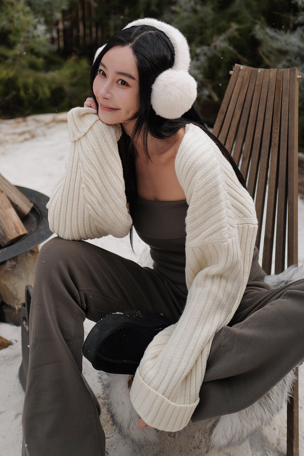 Chunky Knit Shrug (暖暖粗針織罩衫)