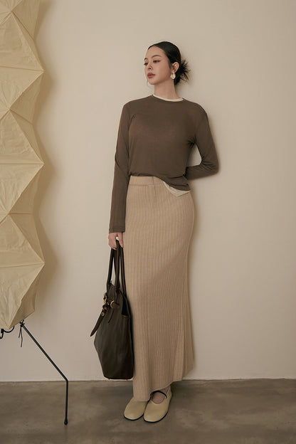 Cozy Knit Long Skirt (暖洋洋針織長裙)