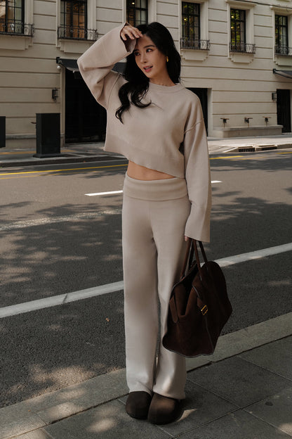 Gentle Touch Knit High Waist Pants (溫絨針織翻腰瘦瘦褲)