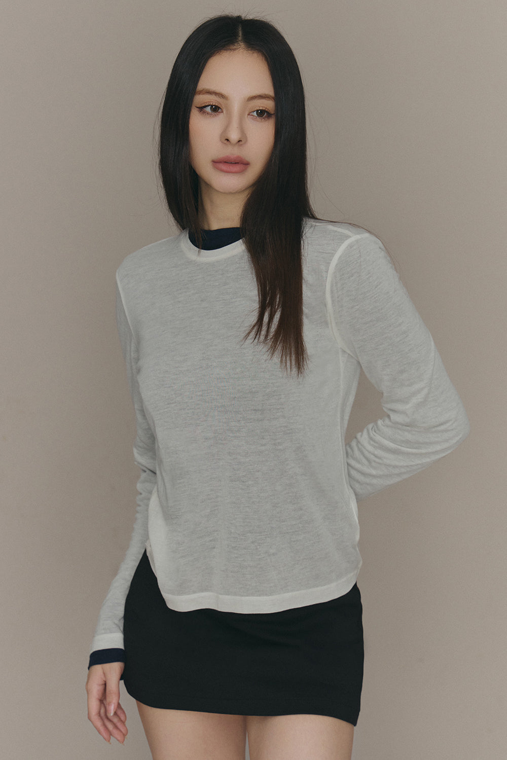 Cozy Wool Long Sleeve Top (柔軟天絲羊毛長袖打底衣)