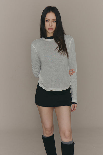 Cozy Wool Long Sleeve Top (柔軟天絲羊毛長袖打底衣)