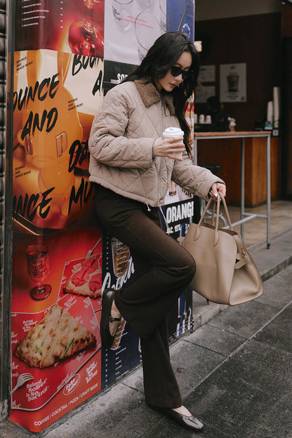 Lamb Wool Long Bell Bottom Pants (絨絨羊毛喇叭褲)