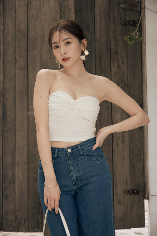 Front Knot Strapless Bra Top (美胸扭結平口)