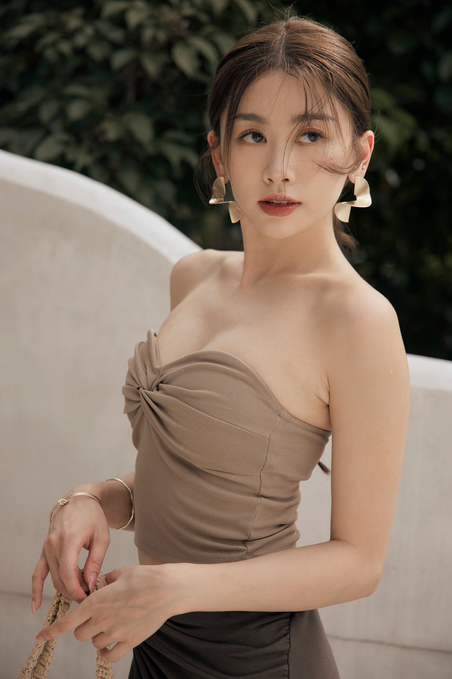 Front Knot Strapless Bra Top (美胸扭結平口)