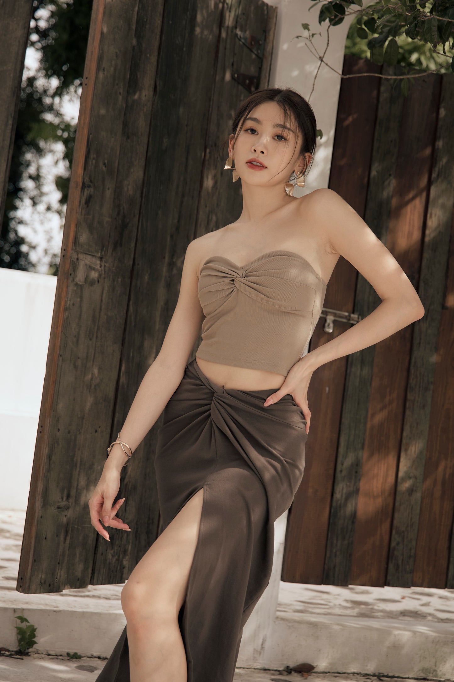 Front Knot Strapless Bra Top (美胸扭結平口)