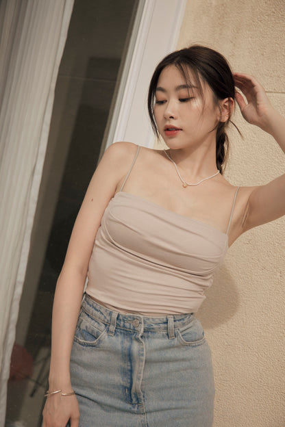 Scratched Strap Bra Top (藏肚抓皺)