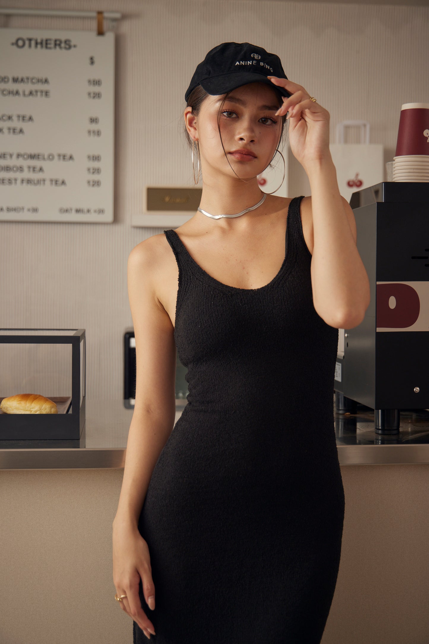 Loop Yarn V-Neck Bra Dress (超集中V領圈圈紗)