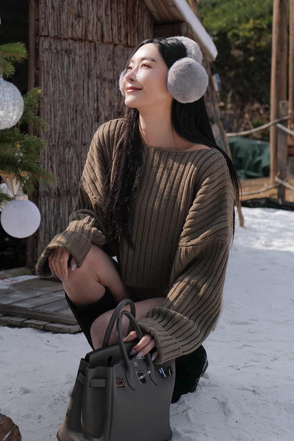 Chunky Knit Cropped Sweater (暖暖粗針織短版毛衣)