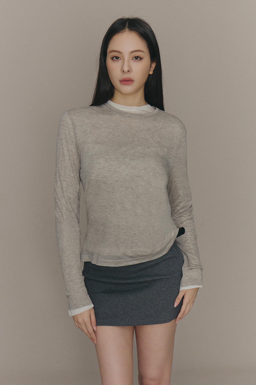 Cozy Wool Long Sleeve Top (柔軟天絲羊毛長袖打底衣)