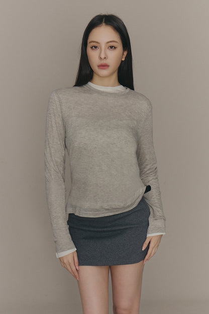 Cozy Wool Long Sleeve Top (柔軟天絲羊毛長袖打底衣)