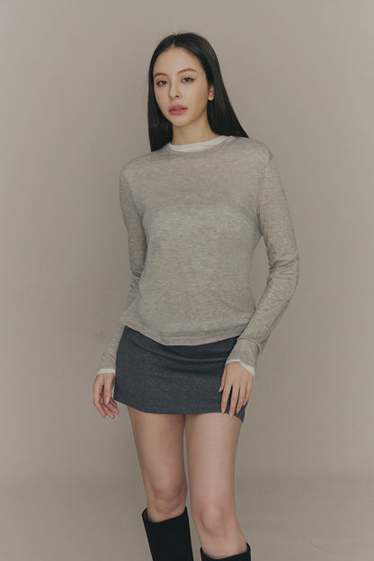 Cozy Wool Long Sleeve Top (柔軟天絲羊毛長袖打底衣)