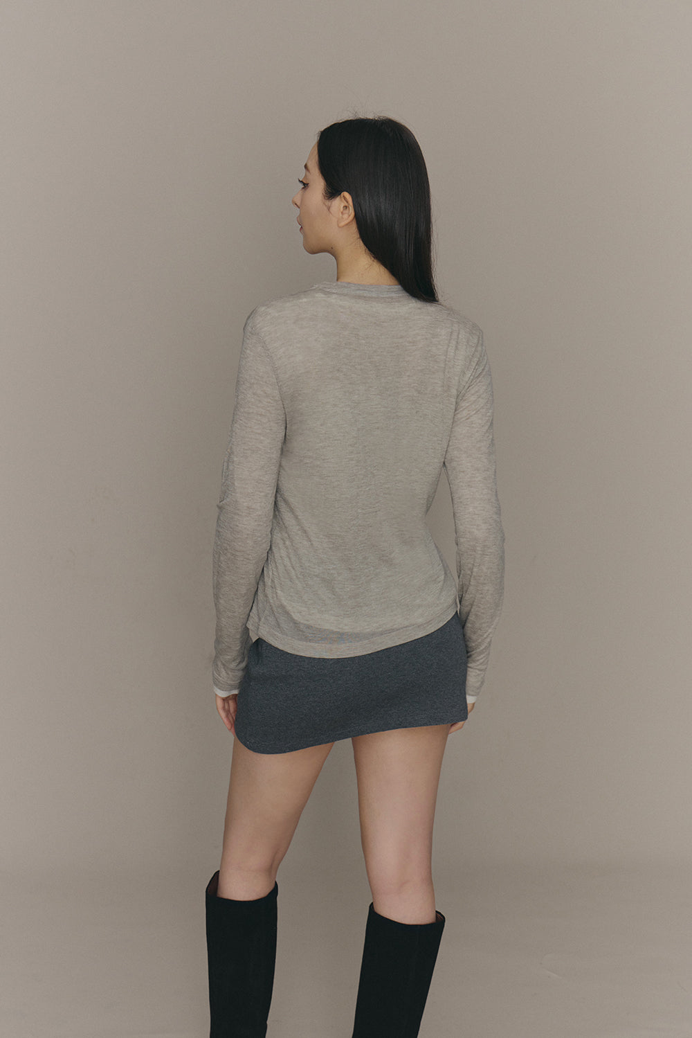 Cozy Wool Long Sleeve Top (柔軟天絲羊毛長袖打底衣)