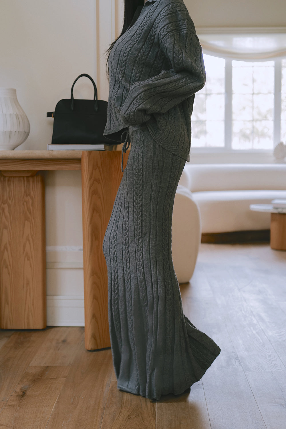 Gentle Touch Knit Fishtail Maxi Skirt (溫絨麻花魚尾長裙)