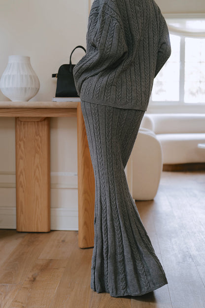 Gentle Touch Knit Fishtail Maxi Skirt (溫絨麻花魚尾長裙)