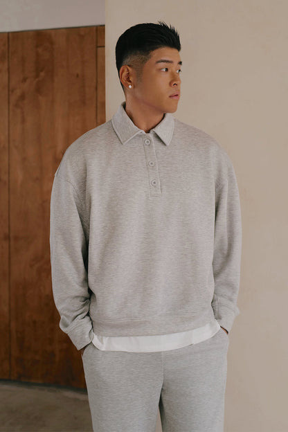 Airy Heater Button-Up Sweatshirt (太空寶寶開釦衛衣)