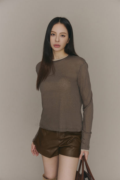 Cozy Wool Long Sleeve Top (柔軟天絲羊毛長袖打底衣)