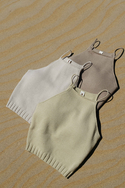 Ice Knit Halter Bra Top (冰紗繞脖)