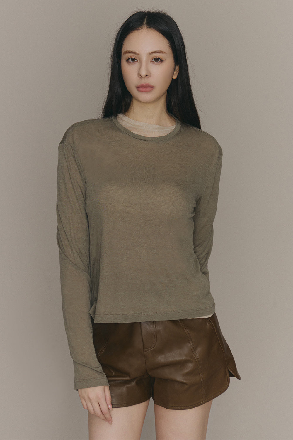 Cozy Wool Long Sleeve Top (柔軟天絲羊毛長袖打底衣)