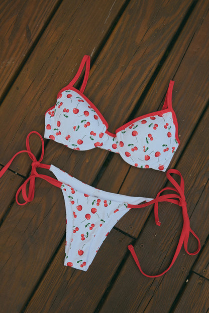 Boom Bra Yah Cherry Push Up Bikini Set