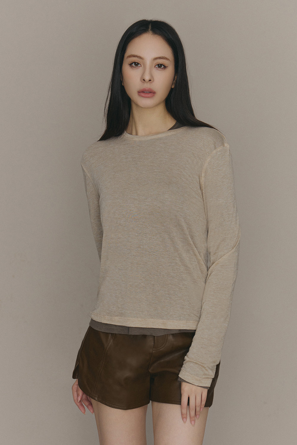 Cozy Wool Long Sleeve Top (柔軟天絲羊毛長袖打底衣)