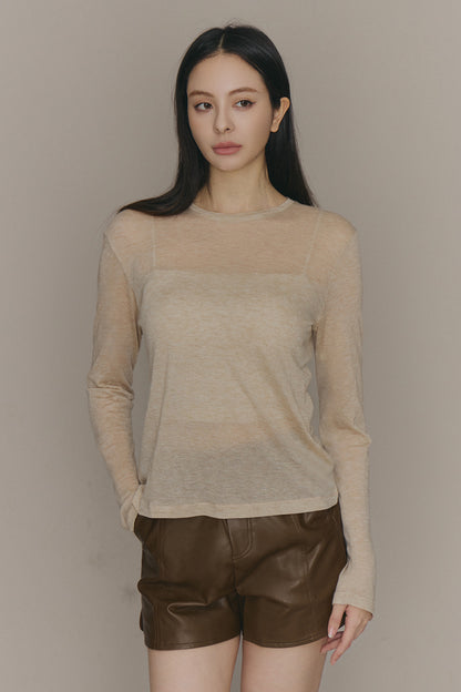 Cozy Wool Long Sleeve Top (柔軟天絲羊毛長袖打底衣)