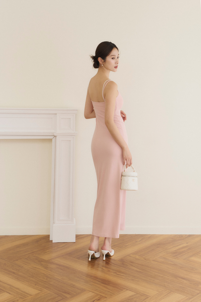 Lace Layered Modal Maxi Bra Dress<br/>蕾絲假兩件莫代爾長Bra Dress