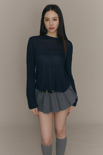 Cozy Wool Long Sleeve Top (柔軟天絲羊毛長袖打底衣)