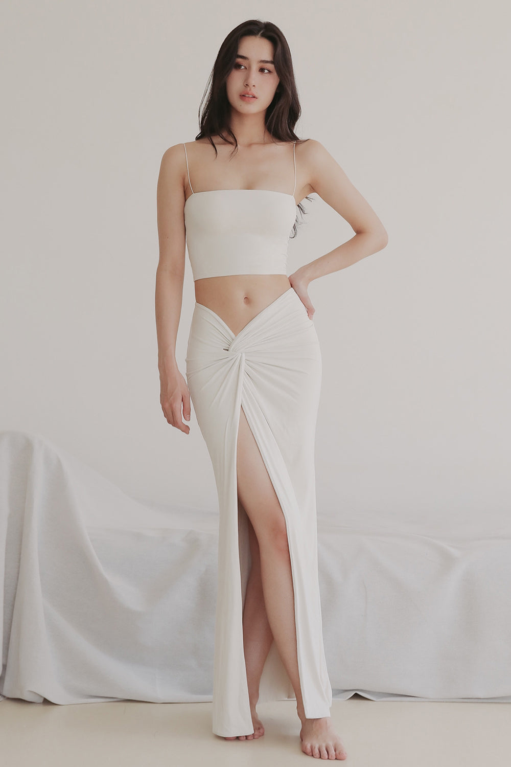 mumm Soft Skirt With Slit