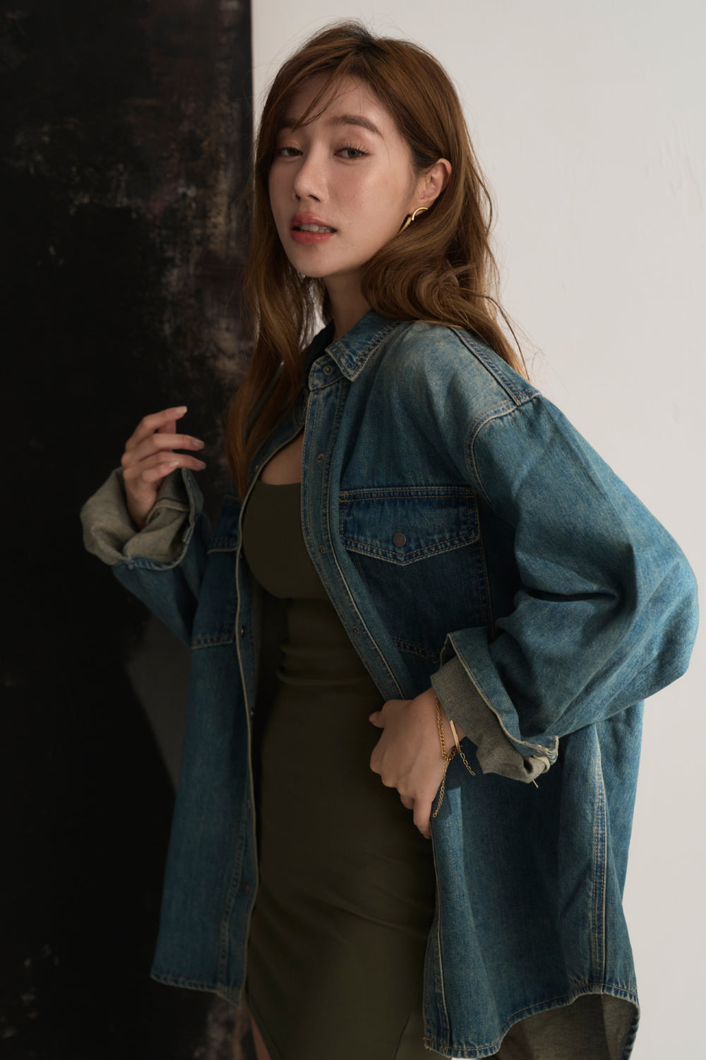 Oversize Denim Shirt (日常天絲牛仔襯衫)