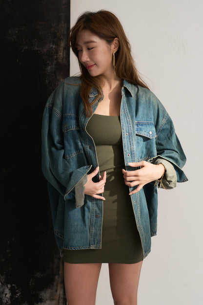 Oversize Denim Shirt (日常天絲牛仔襯衫)