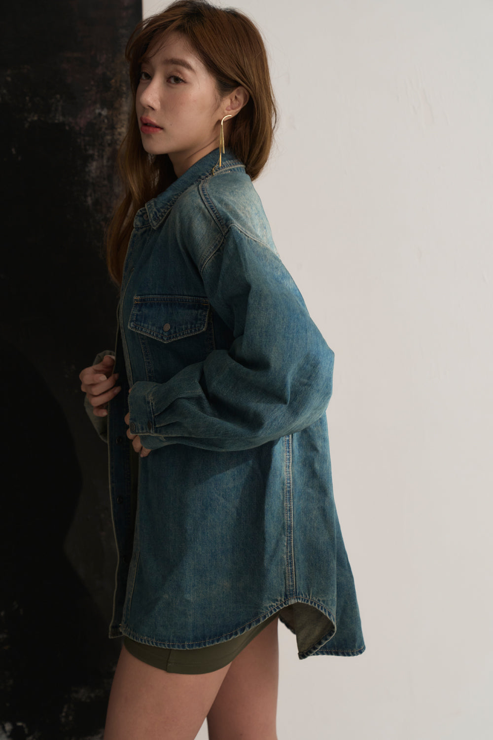 Oversize Denim Shirt (日常天絲牛仔襯衫)